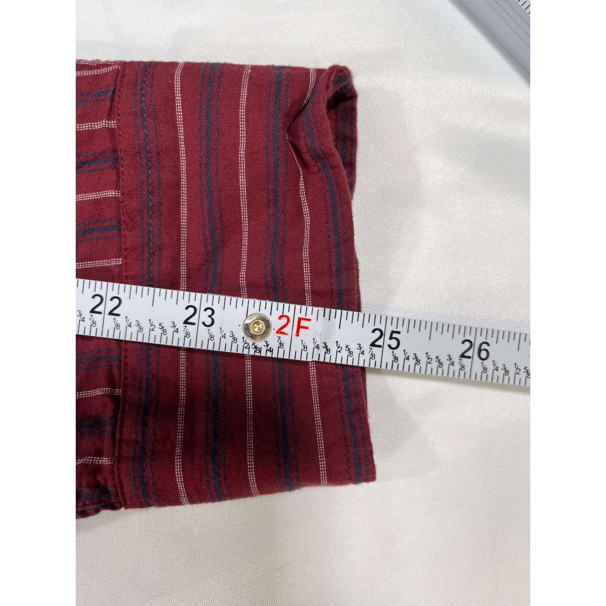 Dockers Dockers SKU 7622 Red Striped Button Up Long Sleeve Shirt Siz Size US XL / EU 56 / 4 - 8 Thumbnail