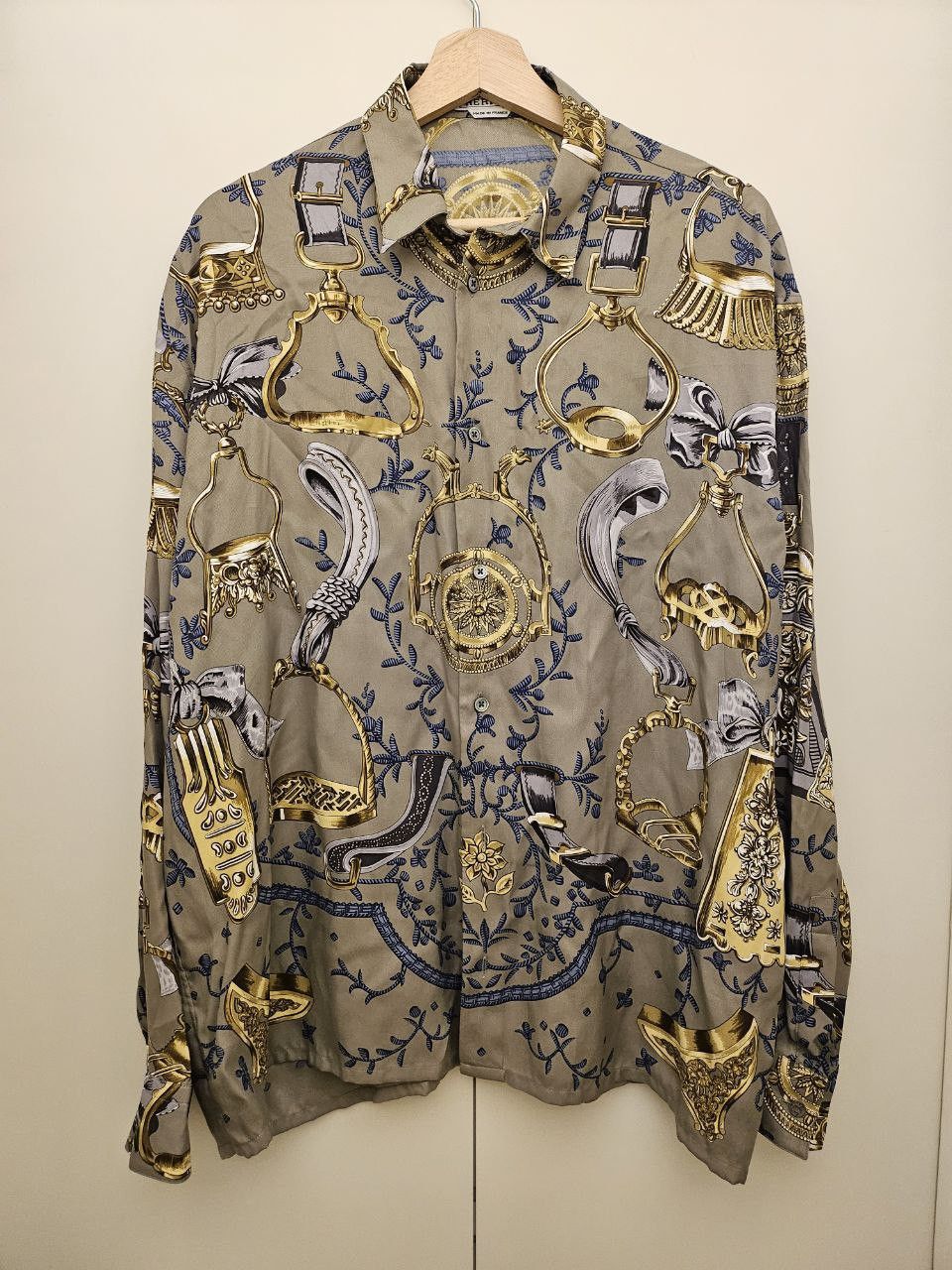 Hermes SS24 Runway Printed Silk Shirt Size US M / EU 48-50 / 2 - 1 Thumbnail