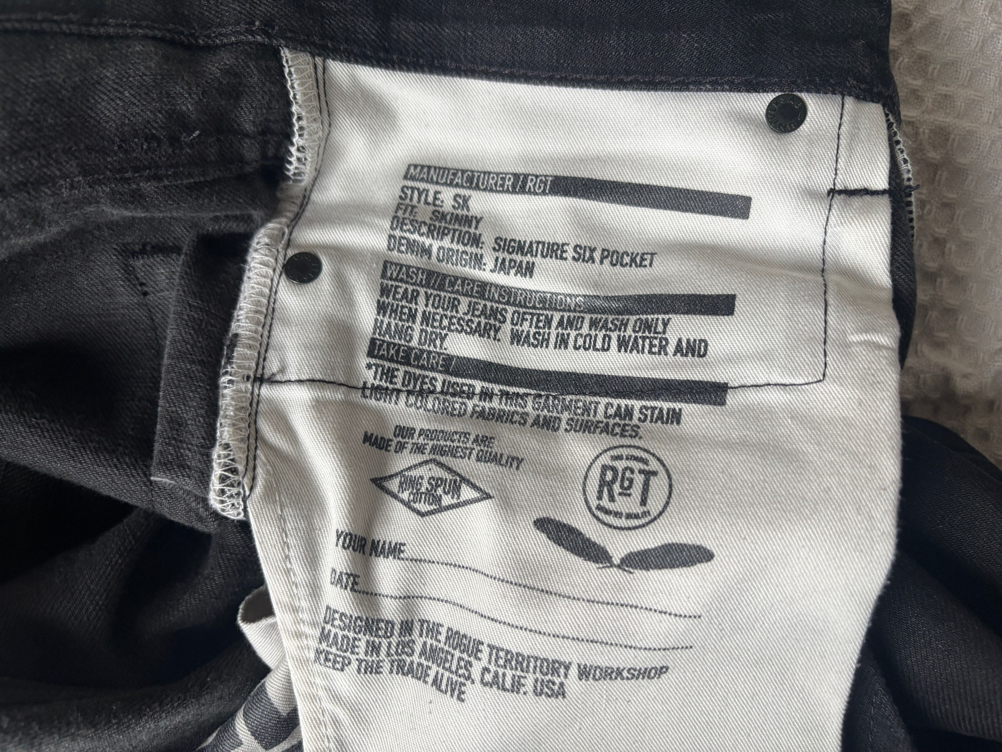 Rogue Territory $265 Signature Six-Pocket Skinny Selvedge Jeans 29 x 28 Size US 29 - 8 Thumbnail
