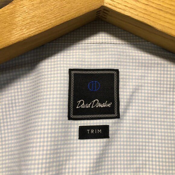 David Donahue David Donahue men's cotton dress shirt trim fit 17/34-35 Size US XL / EU 56 / 4 - 3 Thumbnail