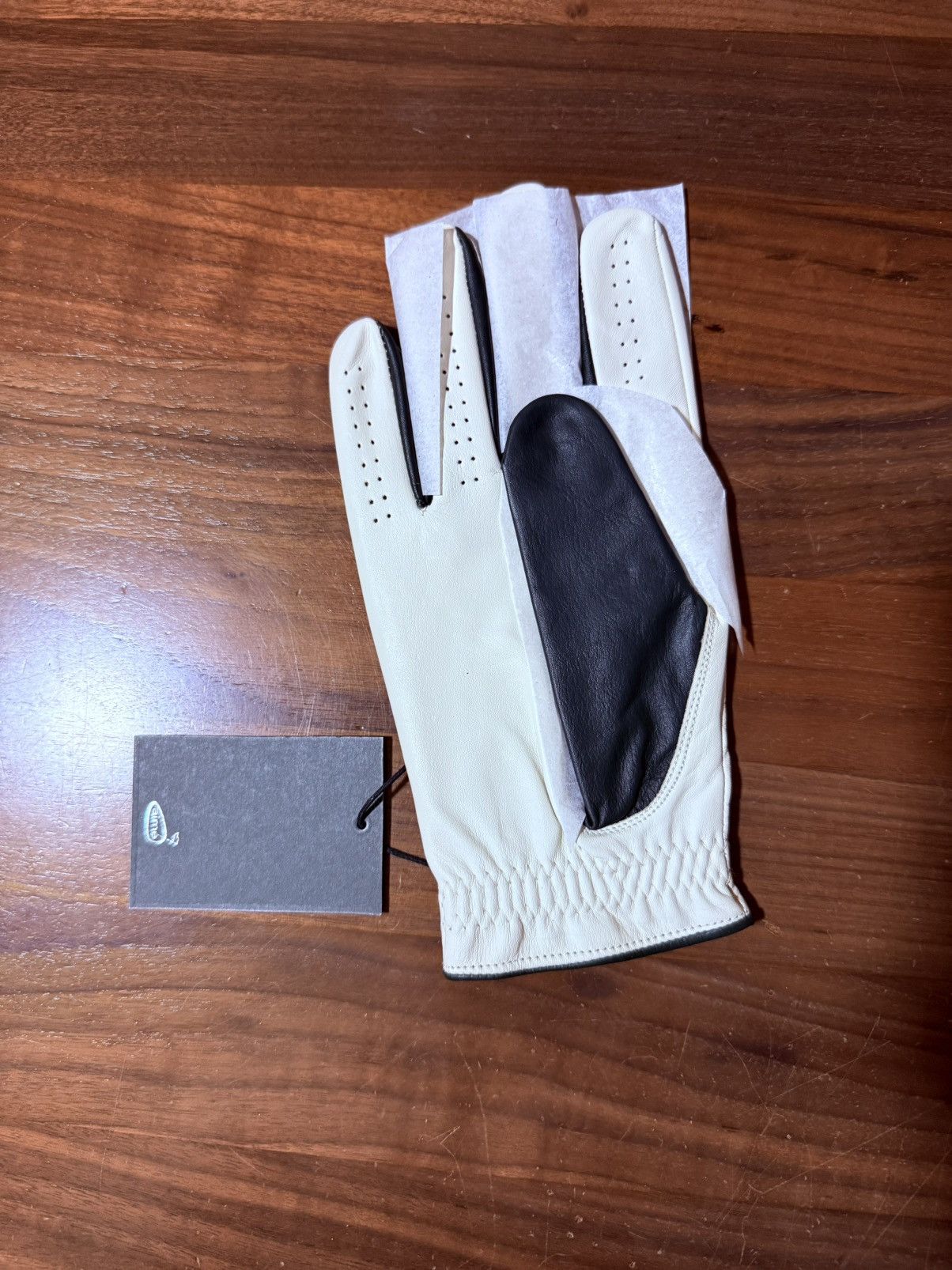 Aime Leon Dore Aimé Leon Dore Aime ALD Golf Leather Right Glove White S/M Size ONE SIZE - 3 Thumbnail