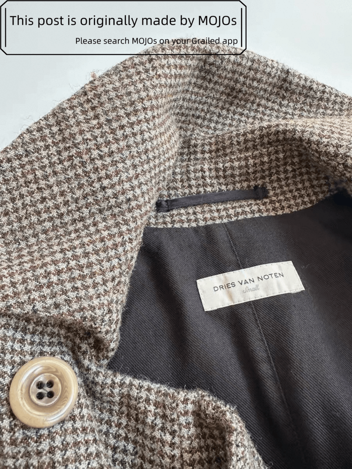 Dries Van Noten Sz S Dries Van Noten Napoleon Hound Tooth Jacket mojos29 Size US S / EU 44-46 / 1 - 6 Thumbnail