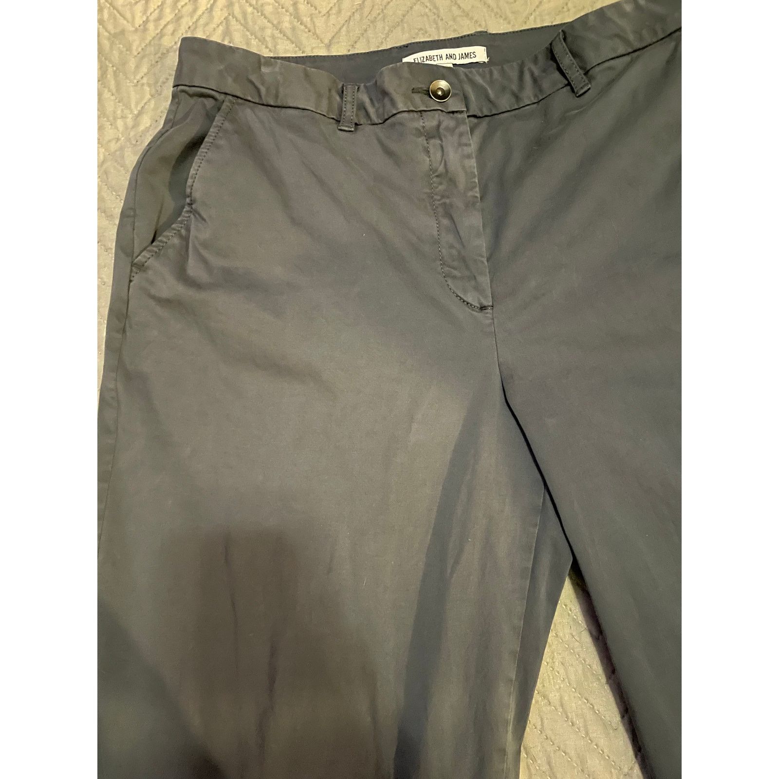 Elizabeth and James Elizabeth and James Women’s Size 12 Dark Gray Dress Pants Size 34" / US 12 / IT 48 - 2 Thumbnail