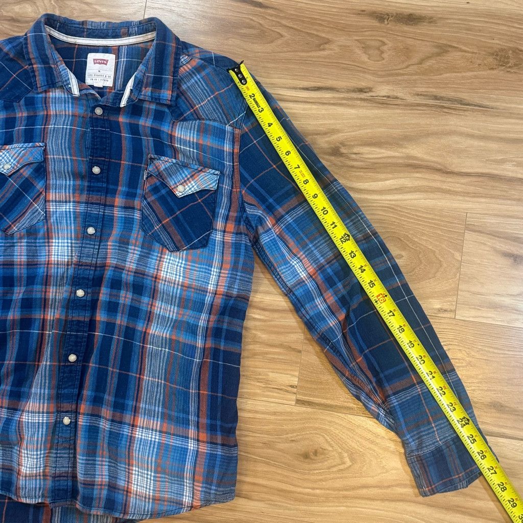 Levi's Levi’s Men’s XL Plaid Flannel Button Shirt Size US XL / EU 56 / 4 - 6 Thumbnail