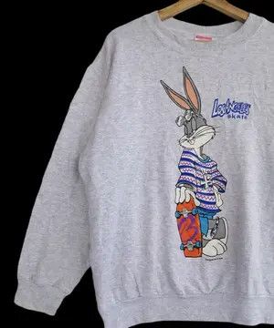 Vintage Vintage 90s Bugs Bunny Los Angeles Skate Sweatshirt Size US M / EU 48-50 / 2 - 5 Thumbnail
