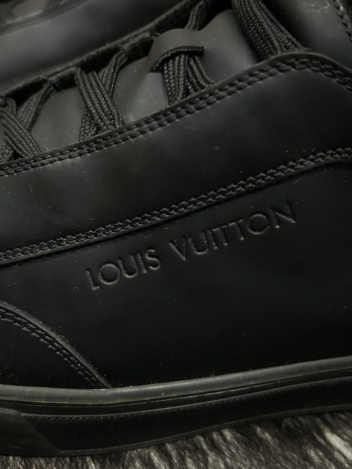 Louis Vuitton Louis Vuitton SS14 Black & Damier „Speaker“ High-Top Sneaker Size US 9 / EU 42 - 3 Thumbnail