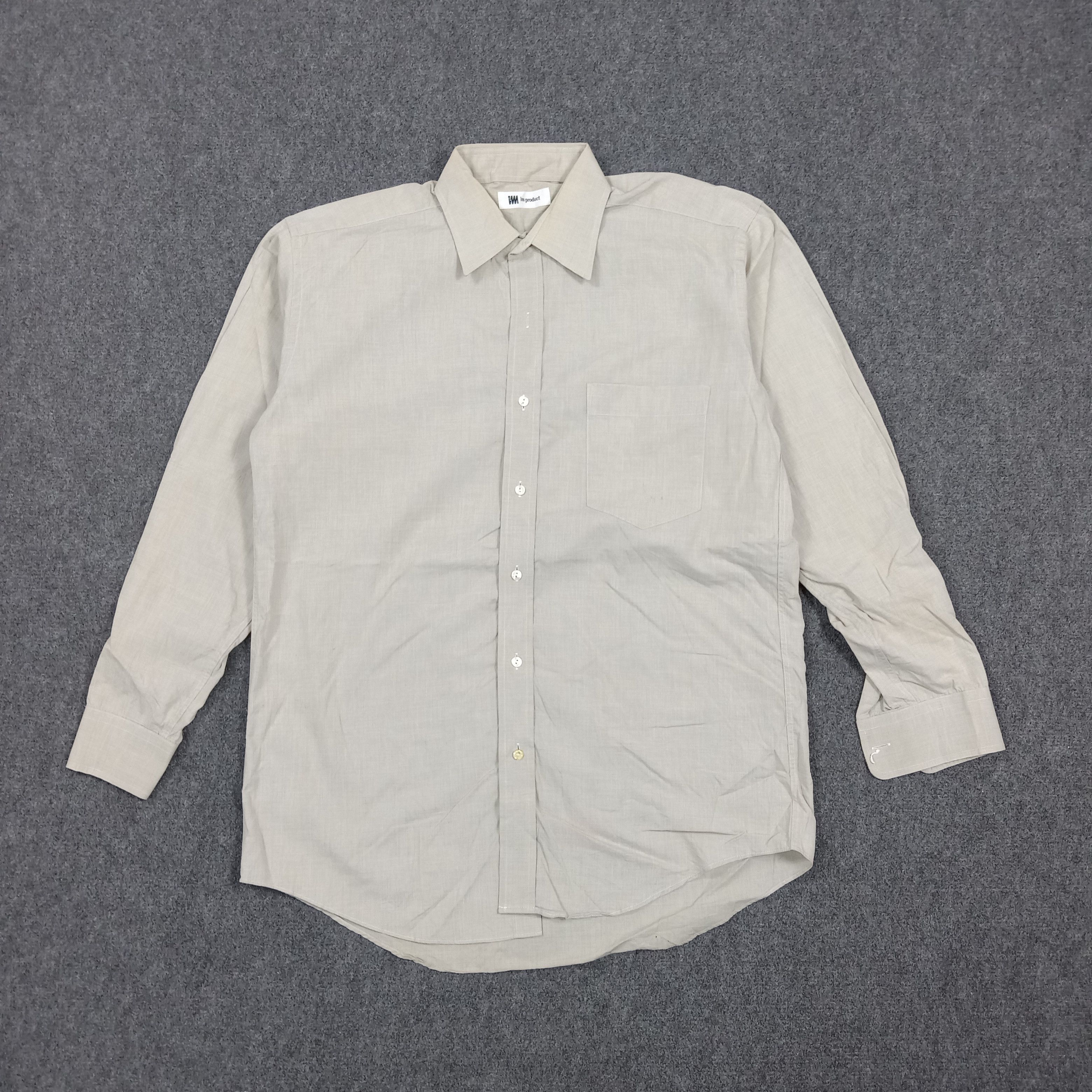 Issey Miyake Issey Miyake Japanese Designer Plain Button Up Shirt C294N74 Size US M / EU 48-50 / 2 - 1 Thumbnail