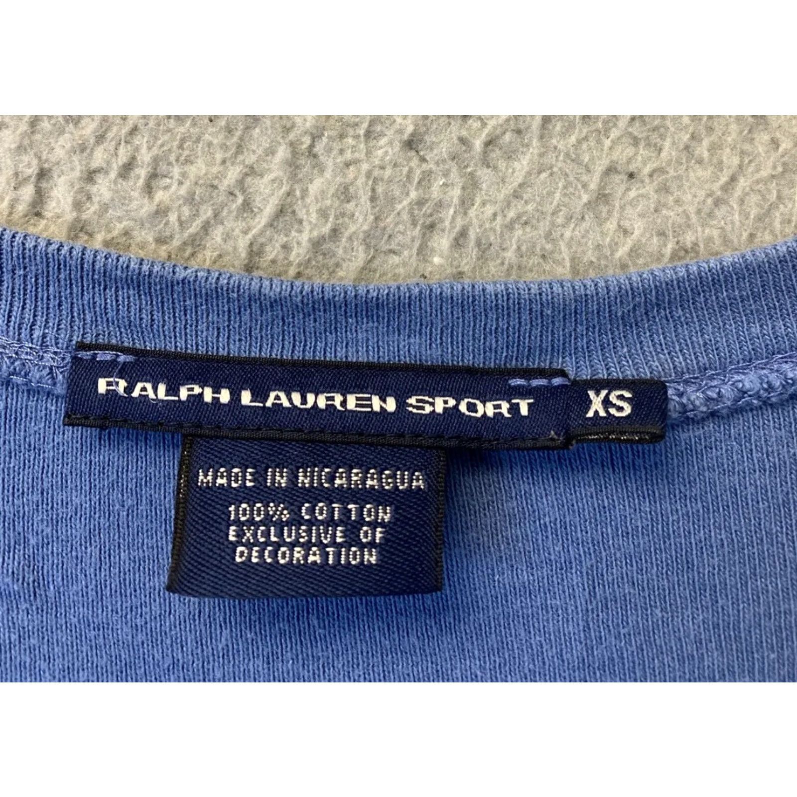 Ralph Lauren VINTAGE Ralph Lauren Women Shirt T-Shirt XS Blue 36-63 Womens XS Blue Size XS / US 0-2 / IT 36-38 - 3 Thumbnail
