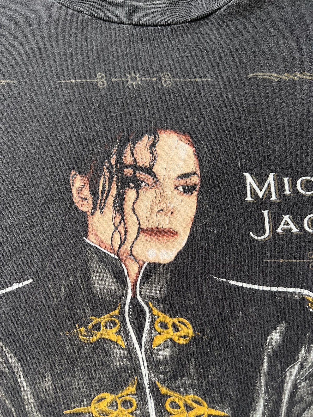 Band Tees Vintage 1992 Michael Jackson Dangerous King of Pop T-shirt Size US L / EU 52-54 / 3 - 7 Thumbnail