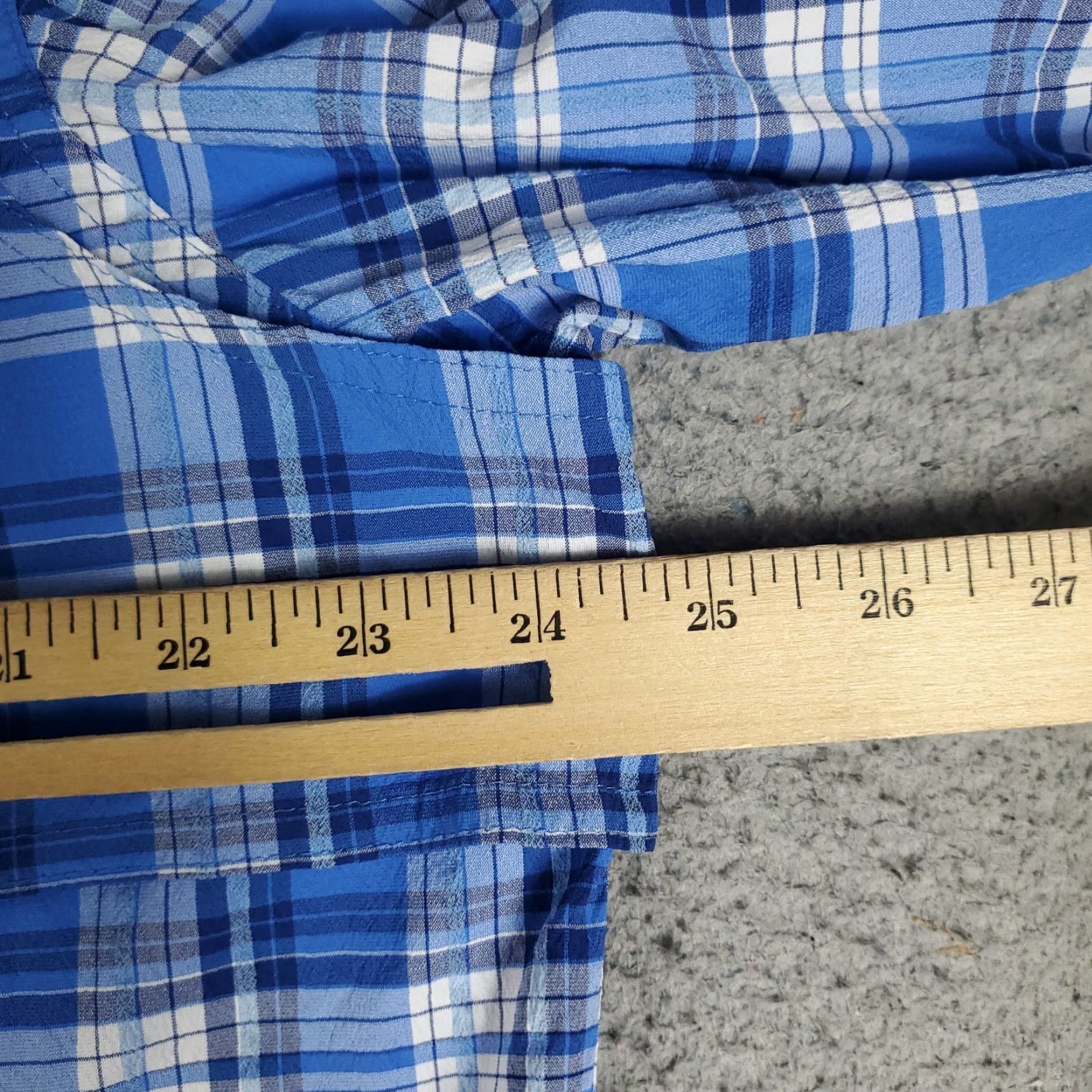 Vineyard Vines Vineyard Vines Shirt Men Large Blue Plaid Button-Up Long Sleeve Nylon Regular Fit Fishing Mens Size US L / EU 52-54 / 3 - 6 Thumbnail