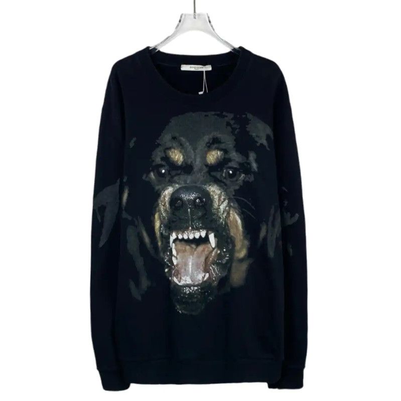 Givenchy Givenchy Black Cotton Men's Sweatshirt 0089 Size US L / EU 52-54 / 3 - 1 Thumbnail