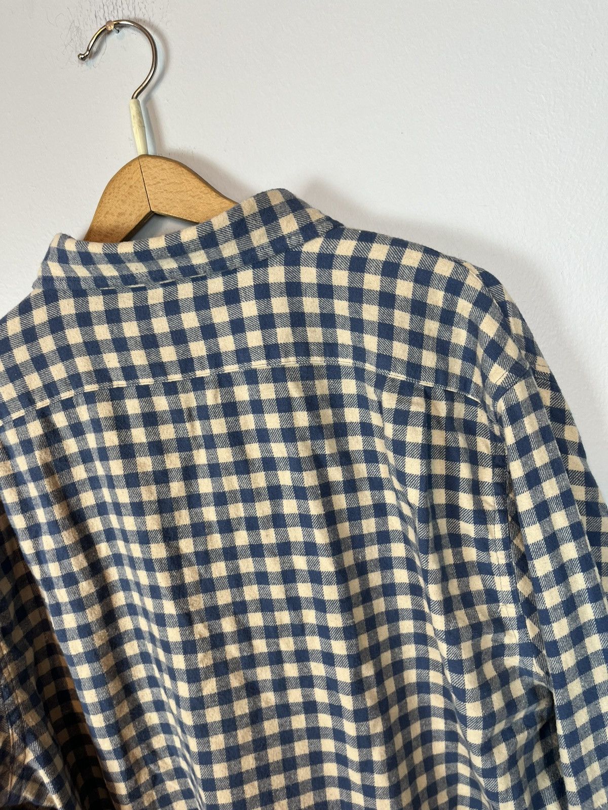 Japanese Brand The Normal Brand blue & cream Flannel Size US L / EU 52-54 / 3 - 12 Thumbnail