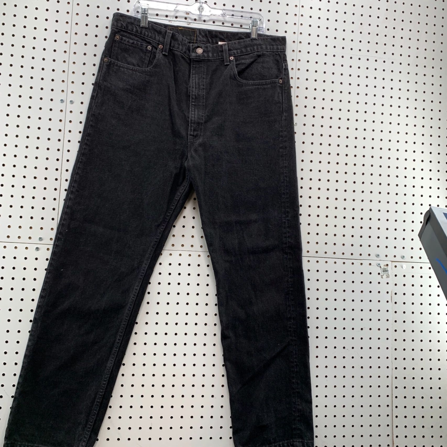 Levi's VINTAGE Levi's 505 Jeans Men’s 38x30 Regular Straight Black Denim USA 90s Mens Jeans Size US 38 / EU 54 - 4 Thumbnail