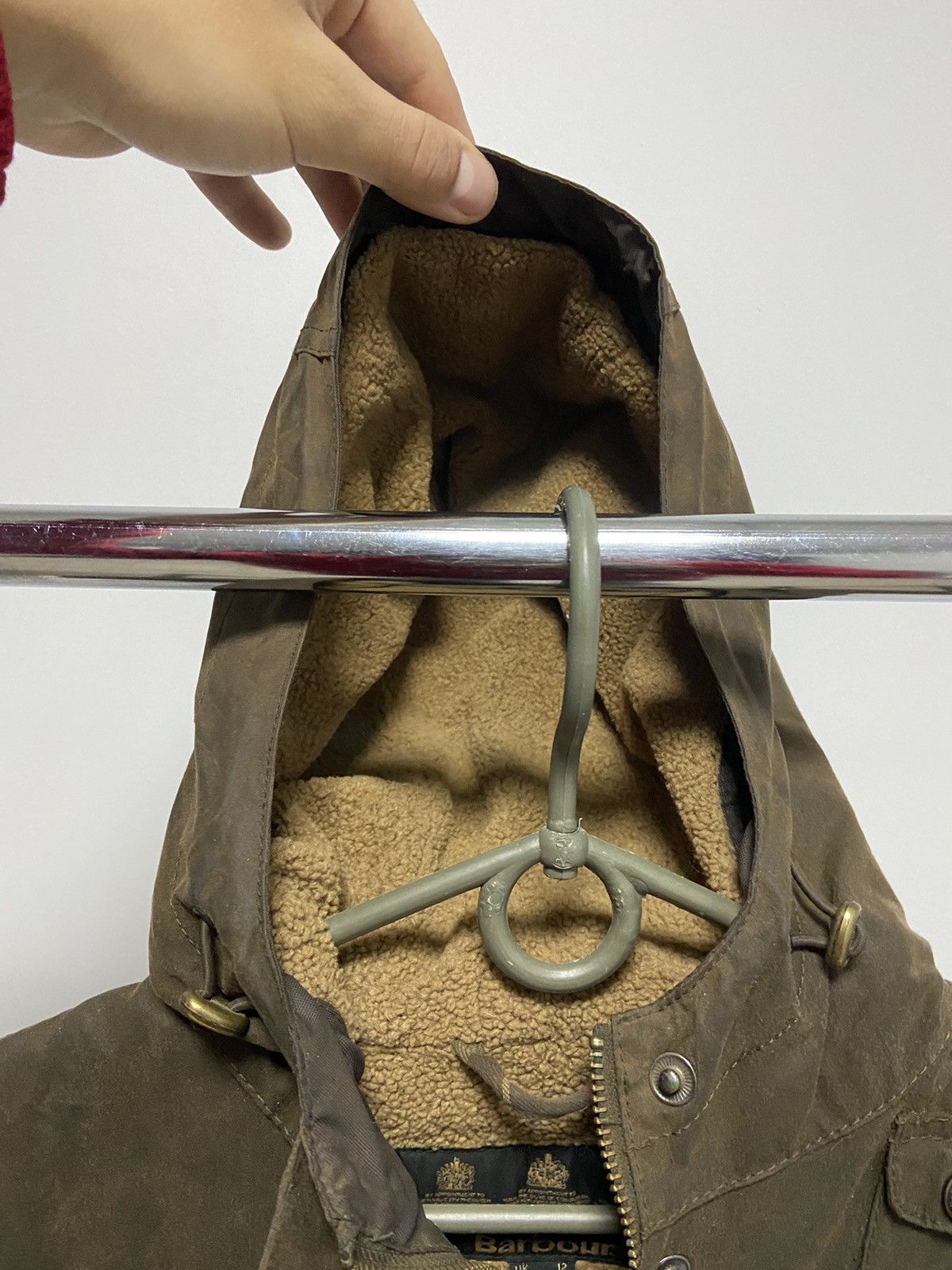 Barbour × Vintage Barbour Jacket small Logo Vintage Avant Garde waxed hooded Size M / US 6-8 / IT 42-44 - 5 Thumbnail