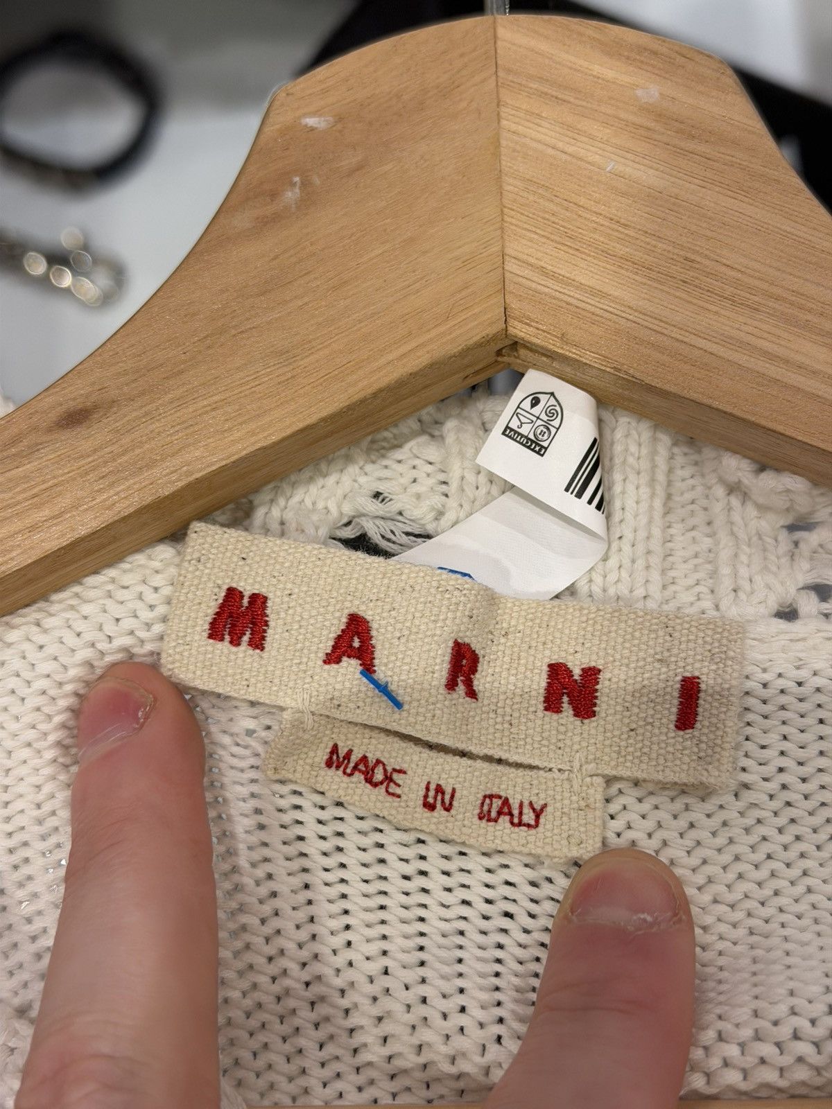 Marni Marni Destroyed Knit Cotton Vest - White Size US L / EU 52-54 / 3 - 6 Thumbnail