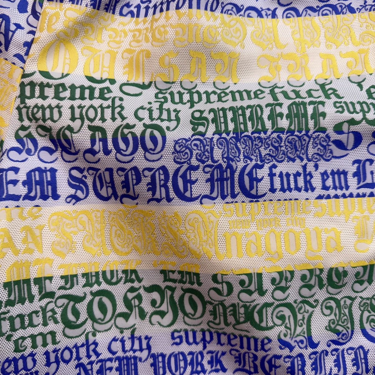 Supreme Supreme Green Yellow and Blue Latin Script Shorts Size US 32 / EU 48 - 3 Thumbnail