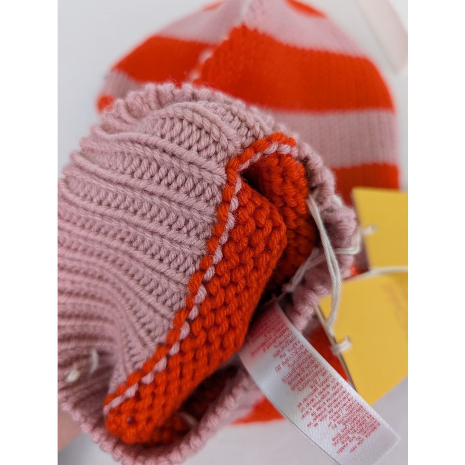 Marni o1rshd1 Size: M / Balaclava Scarf Cap / Hat in Red Stripe Size ONE SIZE - 11 Thumbnail
