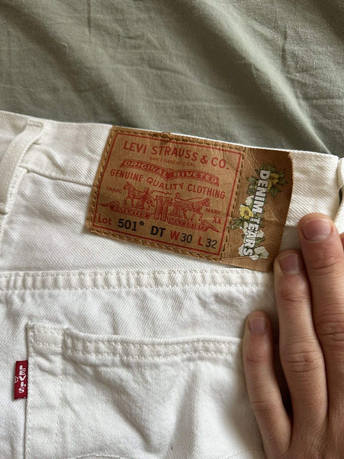 DENIM TEARS Levi’s 501 x Denim Tears Size US 30 / EU 46 - 3 Thumbnail