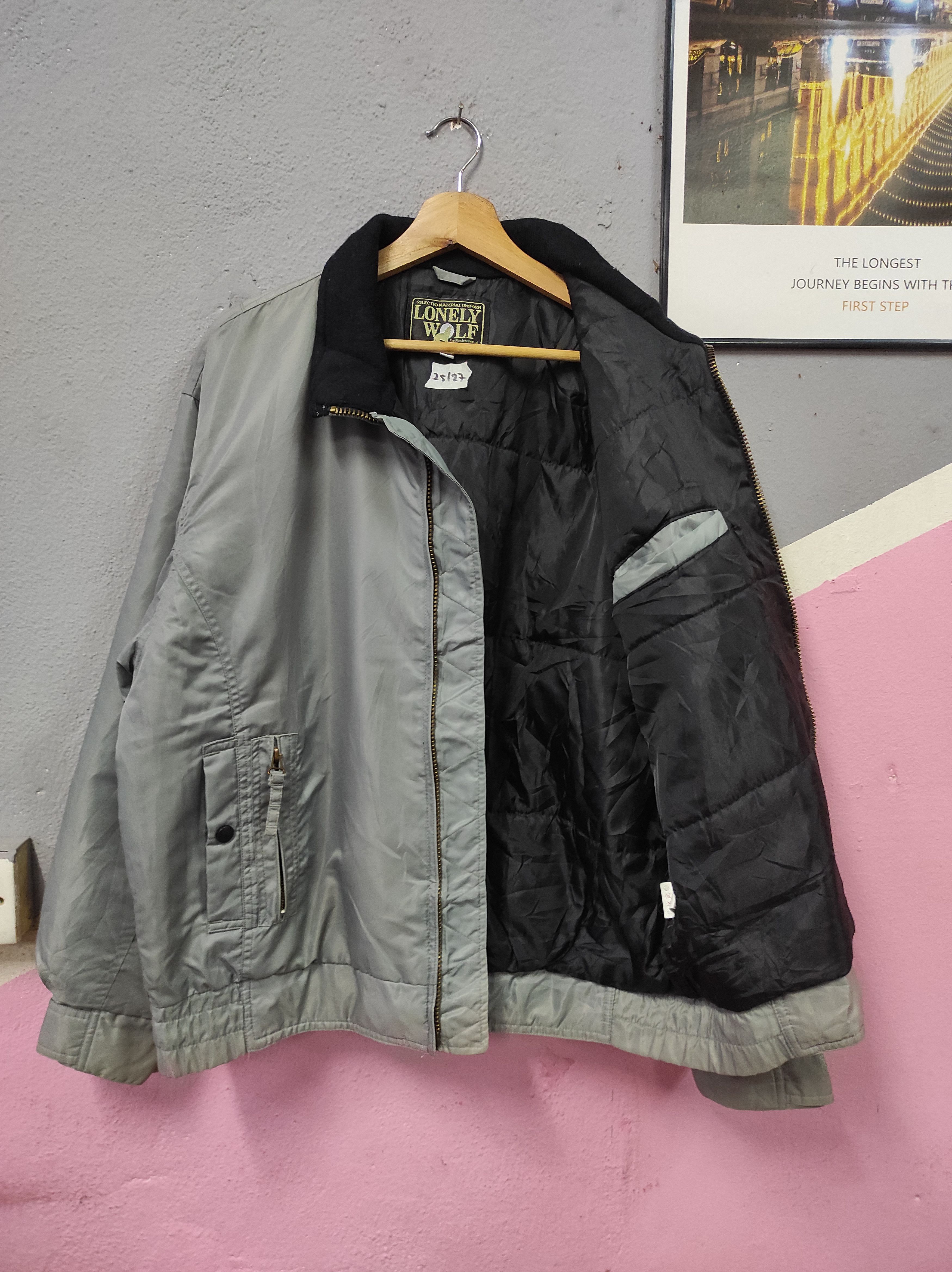 Hunter × Japanese Brand LONELY WOLF KMEW BOMBER JACKET FADED Size US L / EU 52-54 / 3 - 3 Thumbnail