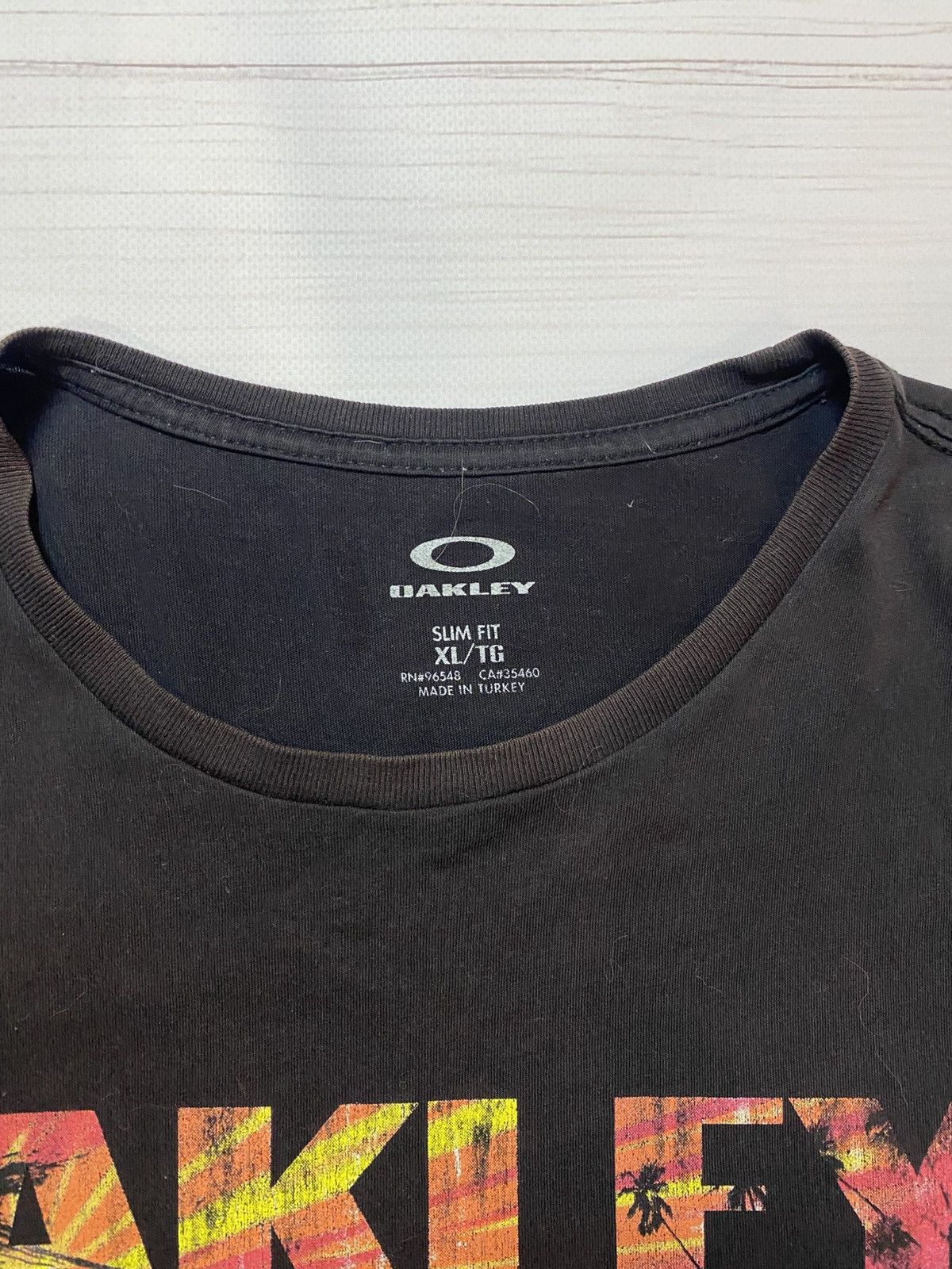 Oakley Vintage Oakley Double Box Logo faded y2k t shirt USA Size US XL / EU 56 / 4 - 3 Thumbnail