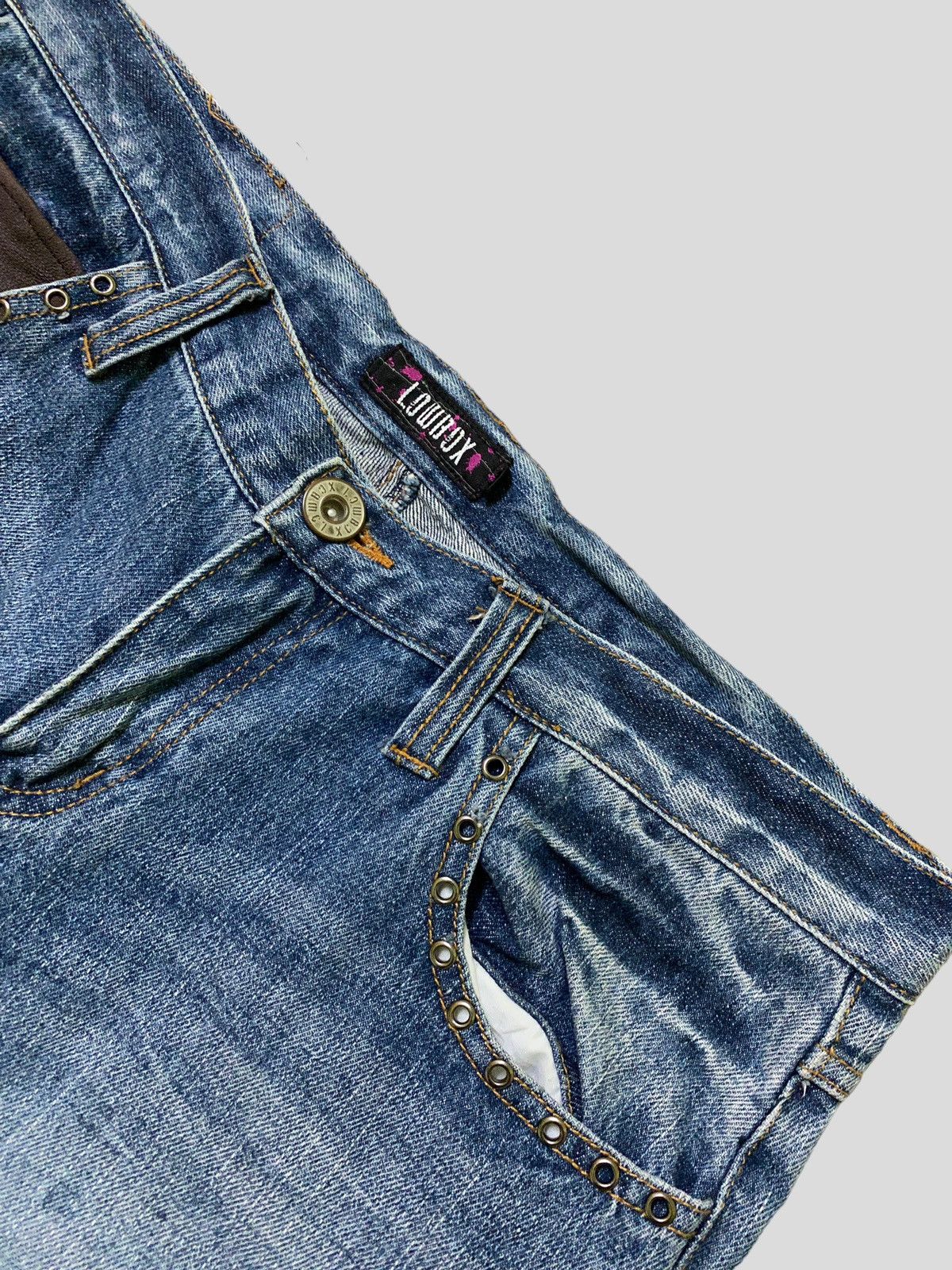 Hysteric Glamour Flare Lowbox Muddy Wash Claw Marks Boot Cut Denim Size US 32 / EU 48 - 8 Thumbnail