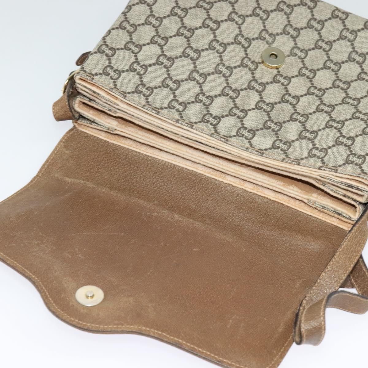 Gucci GUCCI GG Plus Supreme Shoulder Bag Pvc Beige Gold Size ONE SIZE - 15 Thumbnail