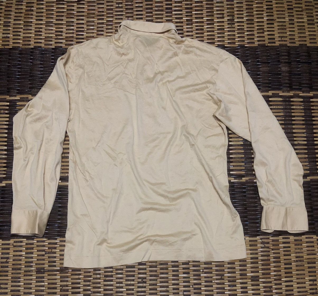 Hedi Slimane × Vintage × Yves Saint Laurent Vintage Yves Saint Laurent Long Sleeve Polo Shirt Size US S / EU 44-46 / 1 - 7 Thumbnail