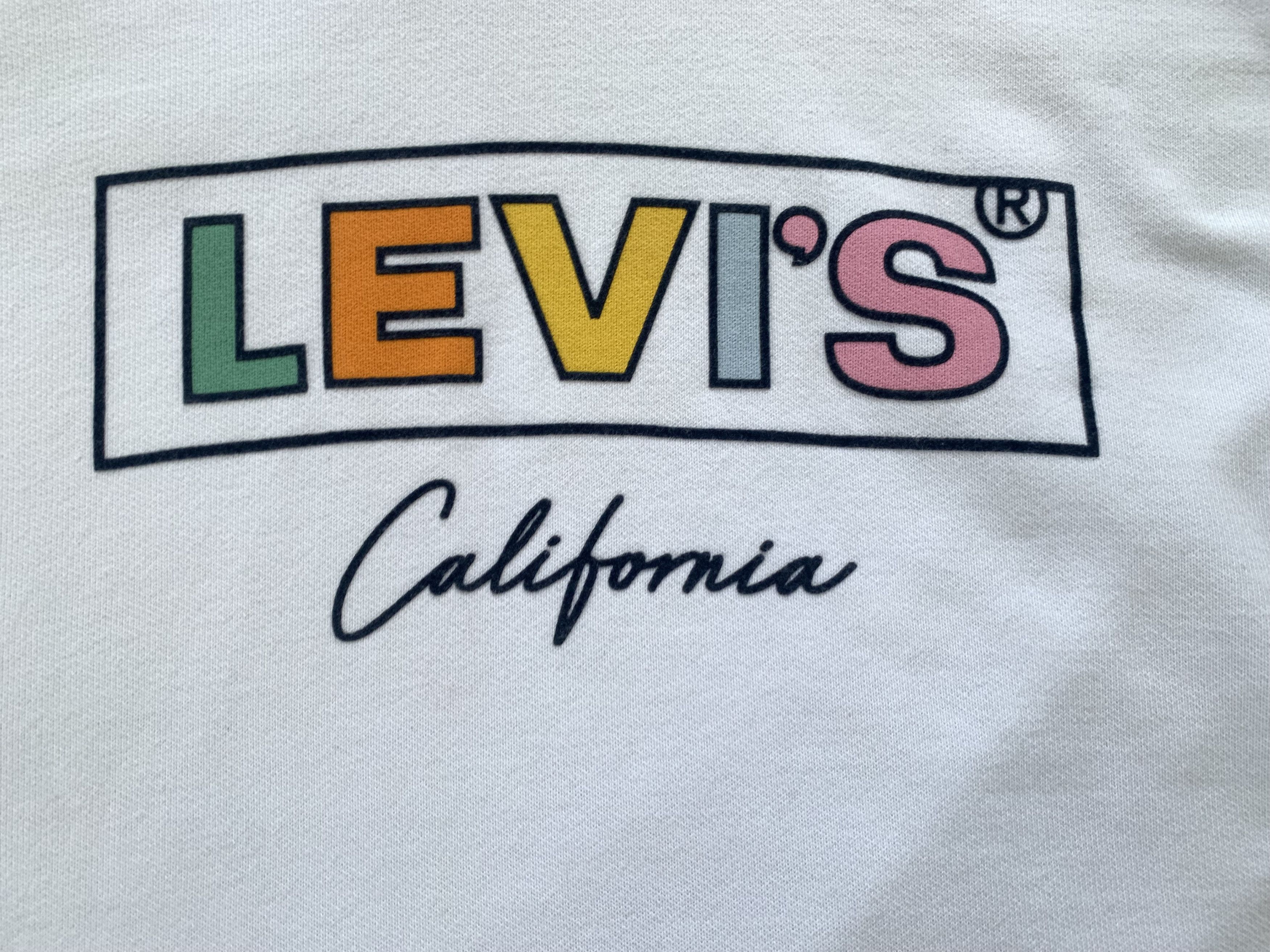 Levi's Levi's White Hoodie Multicolor Printed Logo Size US S / EU 44-46 / 1 - 5 Thumbnail