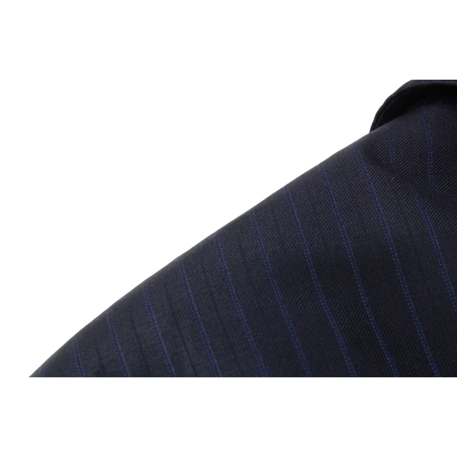 Hugo Boss HUGO BOSS Blazer The James/Sharp2 WE Wool Pinstripe Notch Lapel Mens US 36 Button Front 2 Buttons Regular Size Black Size 36R - 7 Thumbnail
