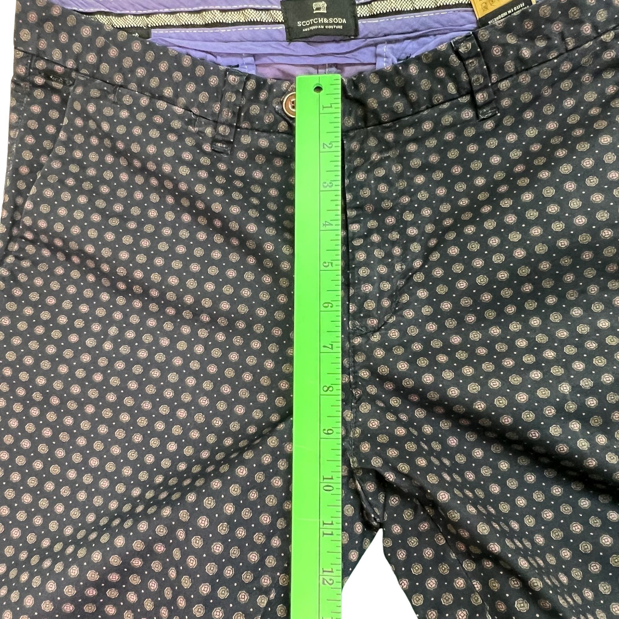 Scotch & Soda Scotch & Soda Navy Blue Patterned Skinny Pants Size 30 Made Size US 30 / EU 46 - 7 Thumbnail