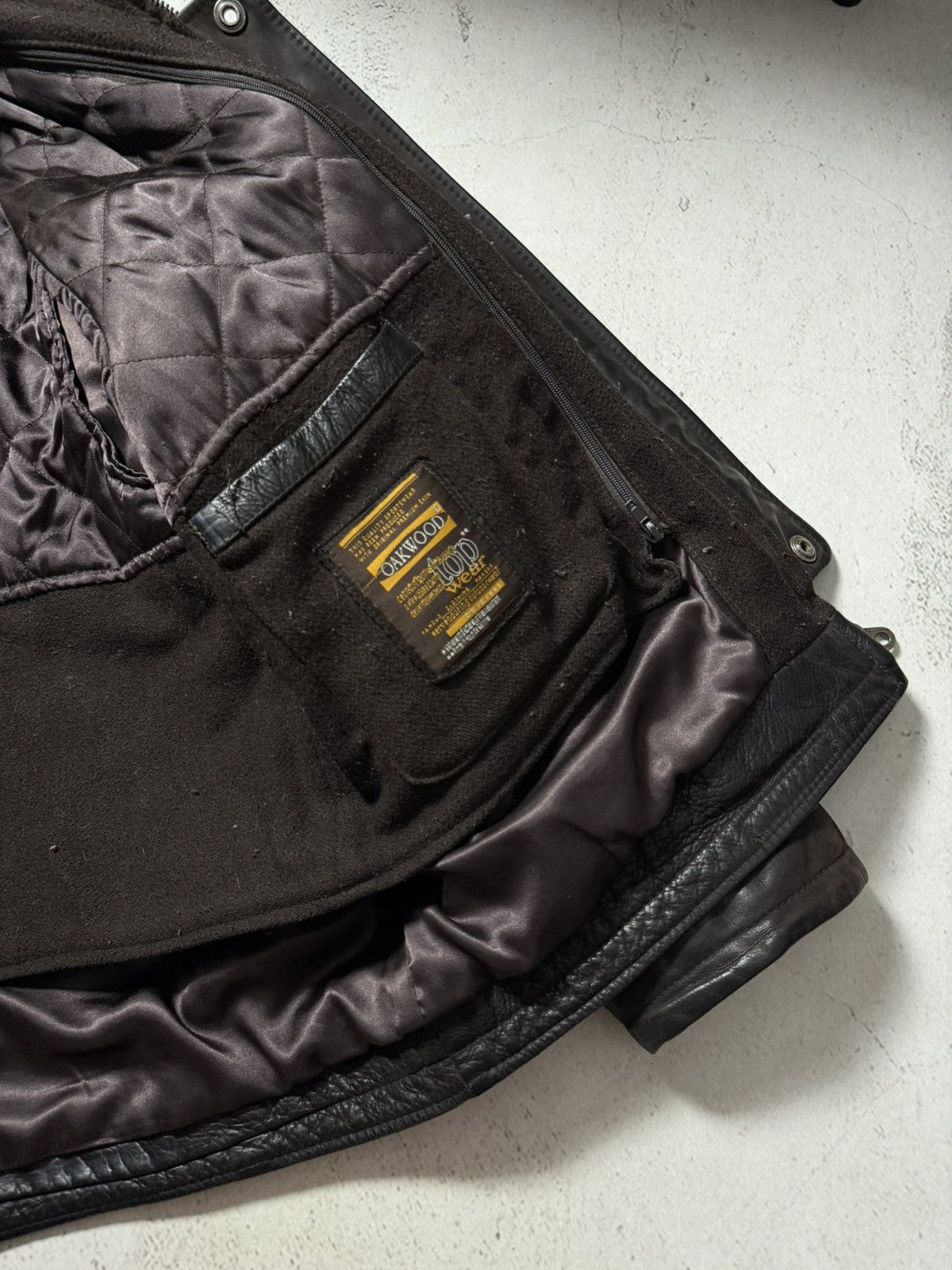 Genuine Leather Oakwood Vintage Real Leather USA Black Jacket Size US XL / EU 56 / 4 - 9 Thumbnail