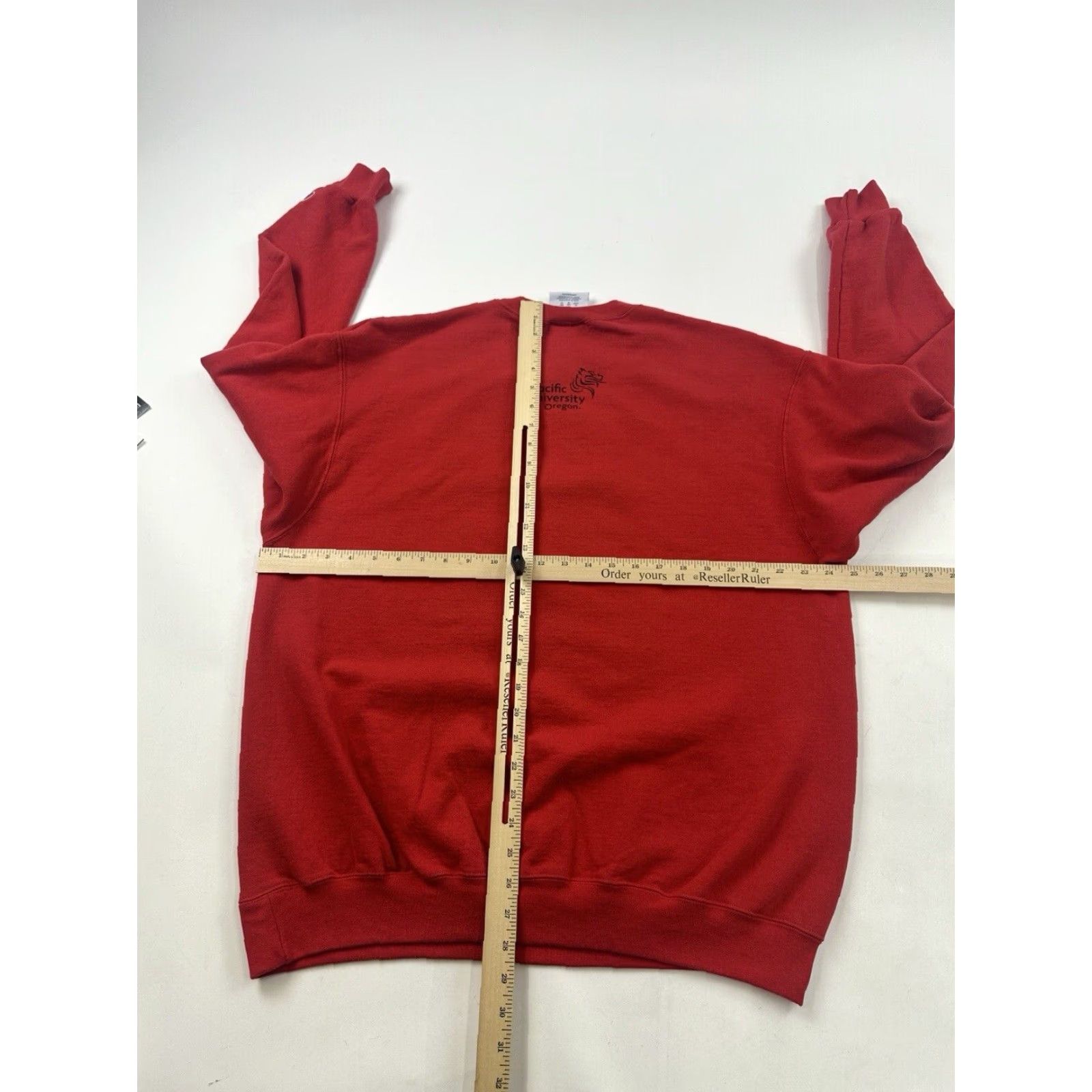Champion Pacific University Sweatshirt Mens XL Red Christmas Sweater Oregon Champion Size US XL / EU 56 / 4 - 4 Thumbnail