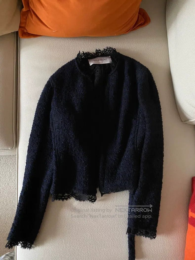 Valentino Valentino Lace wool coat Size S / US 4 / IT 40 - 1 Thumbnail