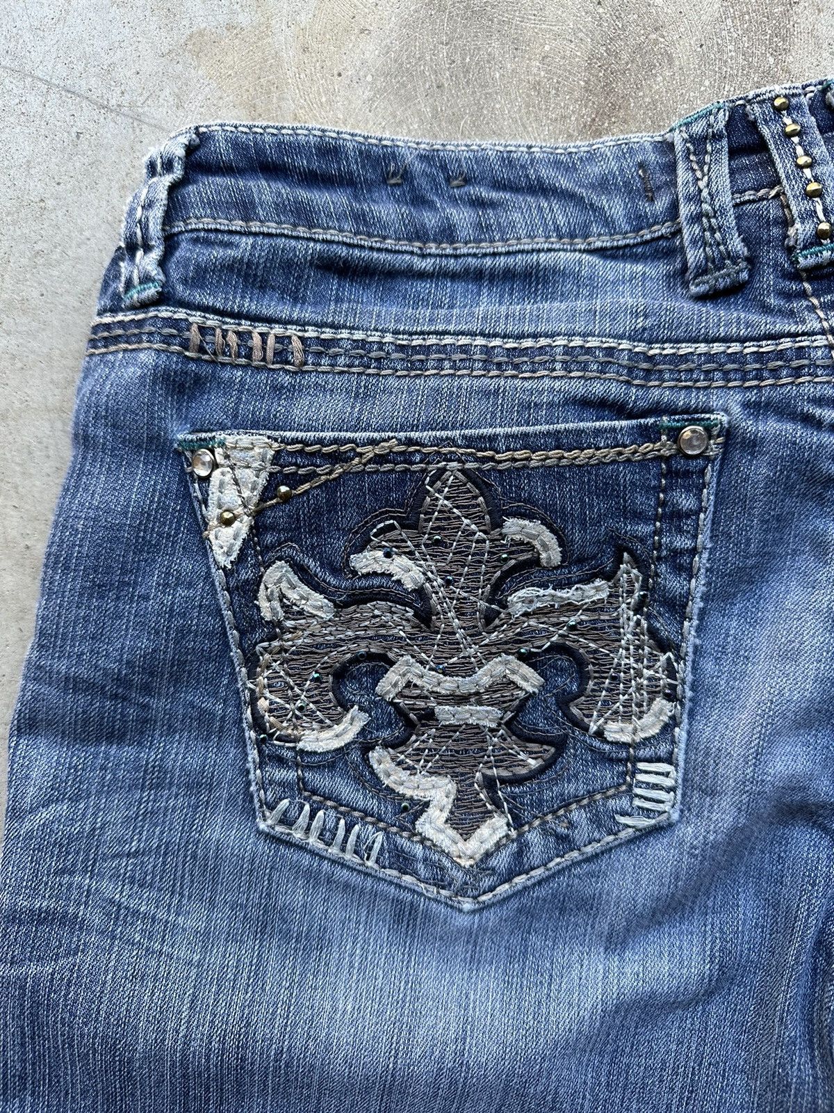 True Religion Y2K Vintage Hydraulic bootcut denim jeans Size 30" / US 8 / IT 44 - 6 Thumbnail