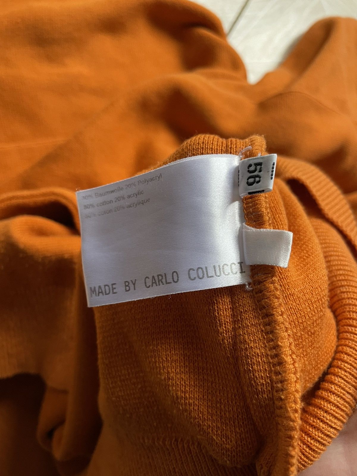 Carlo Colucci × Japanese Brand Vintage Italy Designer Carlo Colucci Knitted Sweater Orange Size US XL / EU 56 / 4 - 9 Thumbnail