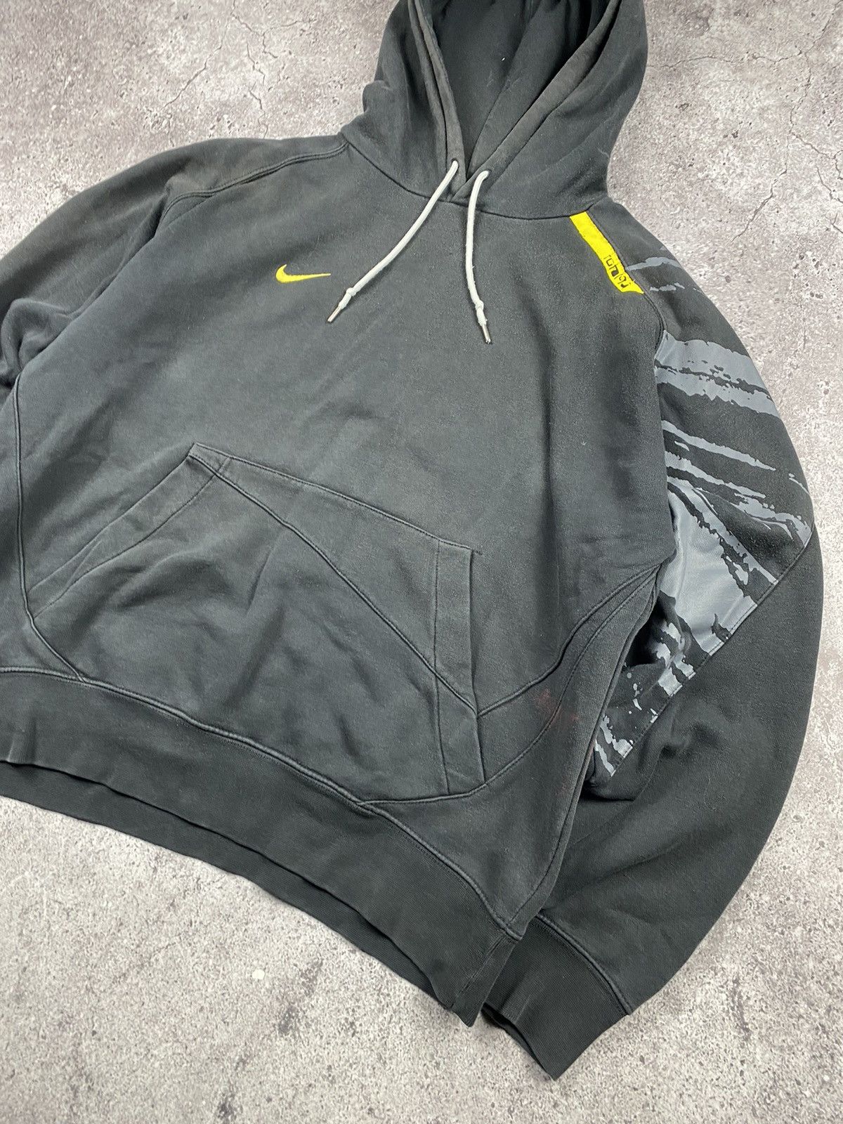 Nike × Vintage Y2K NIKE Swoosh Tonal grey Hoodie Sweatshirt Size US L / EU 52-54 / 3 - 2 Thumbnail