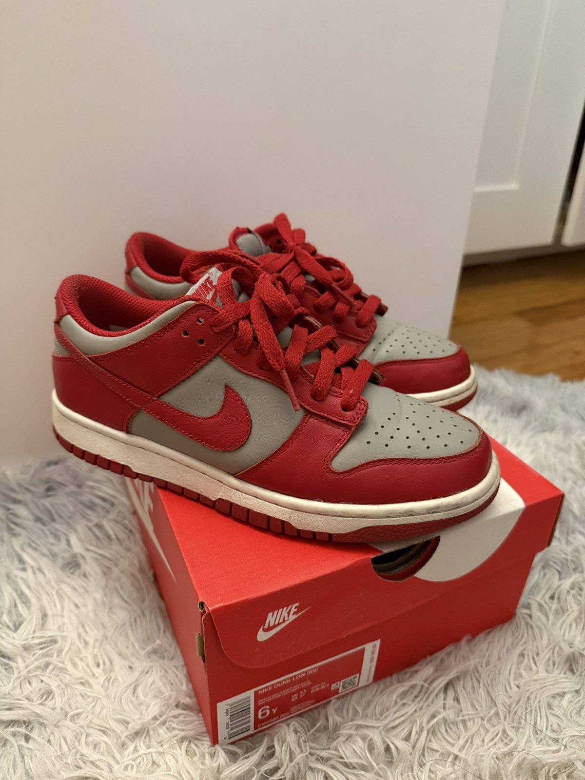 Nike Nike Dunk Low GS UNLV Size US 6 / EU 39 - 8 Thumbnail