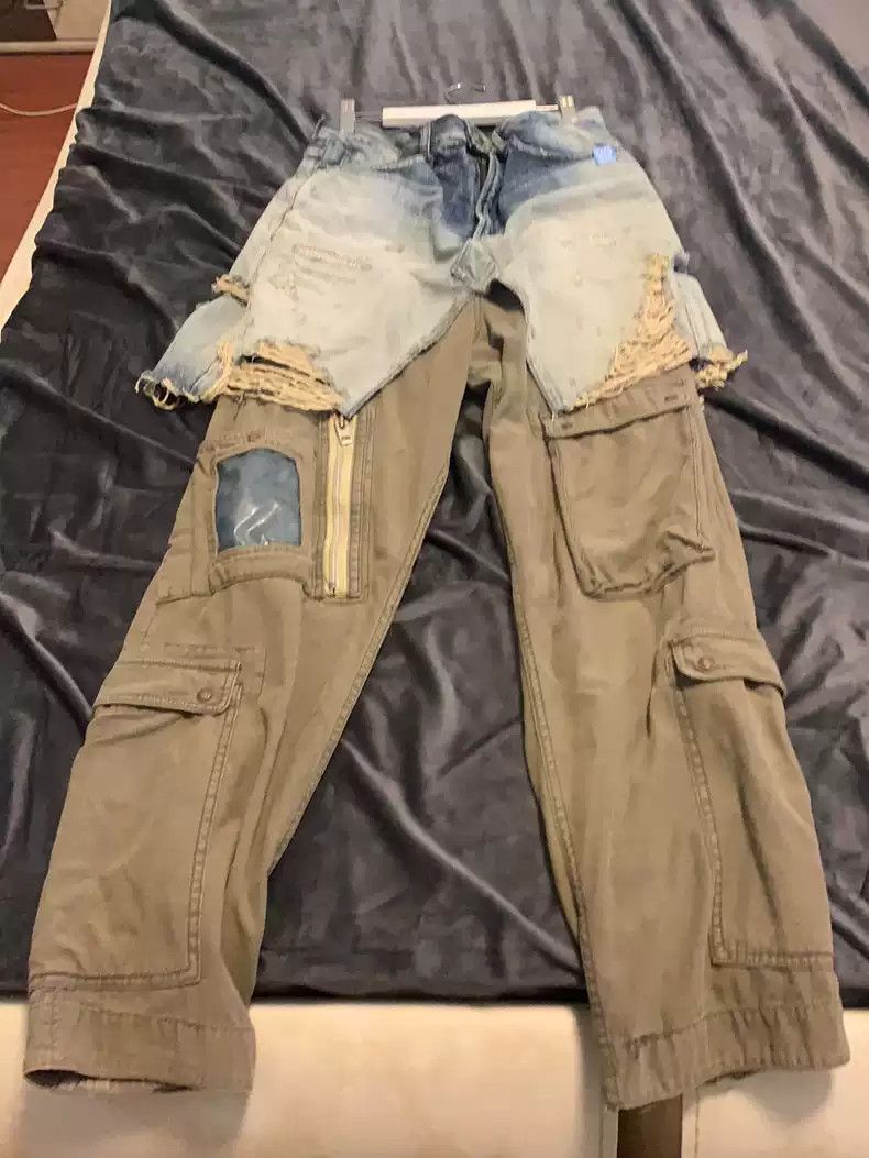 Maison MIHARA YASUHIRO miharayasuhiro Destroy splicing overalls Size US 32 / EU 48 - 1 Thumbnail