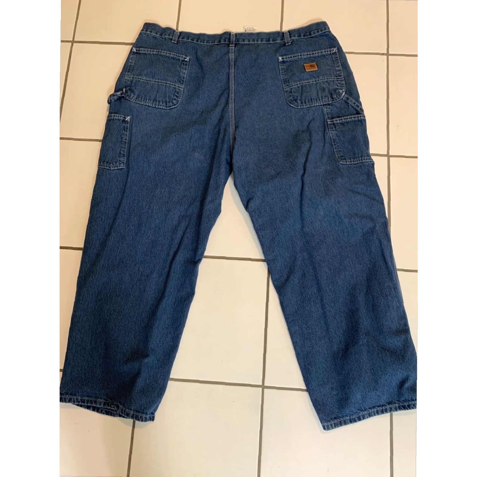 Carhartt VINTAGE Carhartt Men's 48X30 Straight Fit Jeans Blue Cotton Workwear Size US 32 / EU 48 - 2 Thumbnail