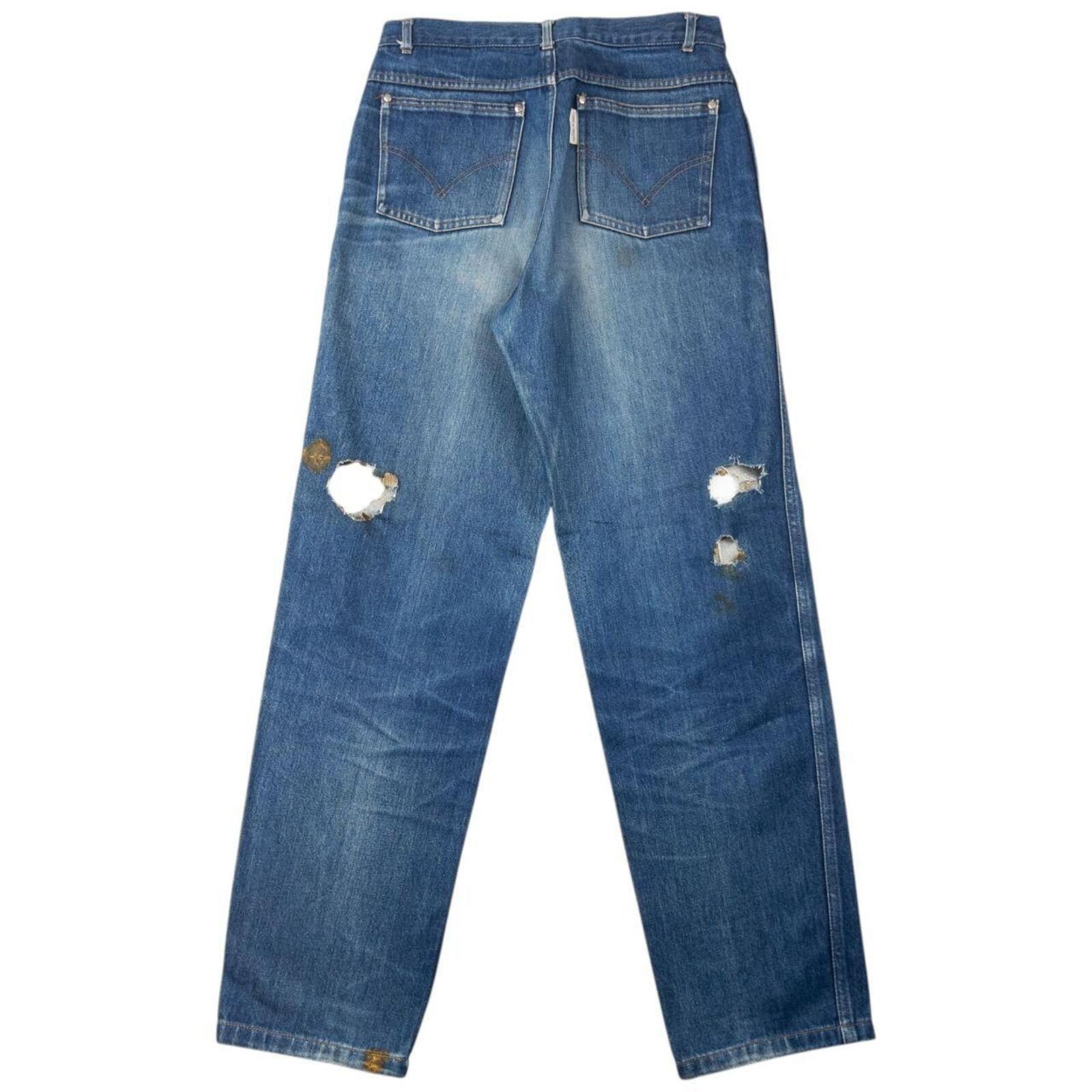 Comme des Garcons Vintage Comme Des Garçons HOMME Distressed Denim Jeans W29 Size US 29 - 2 Thumbnail