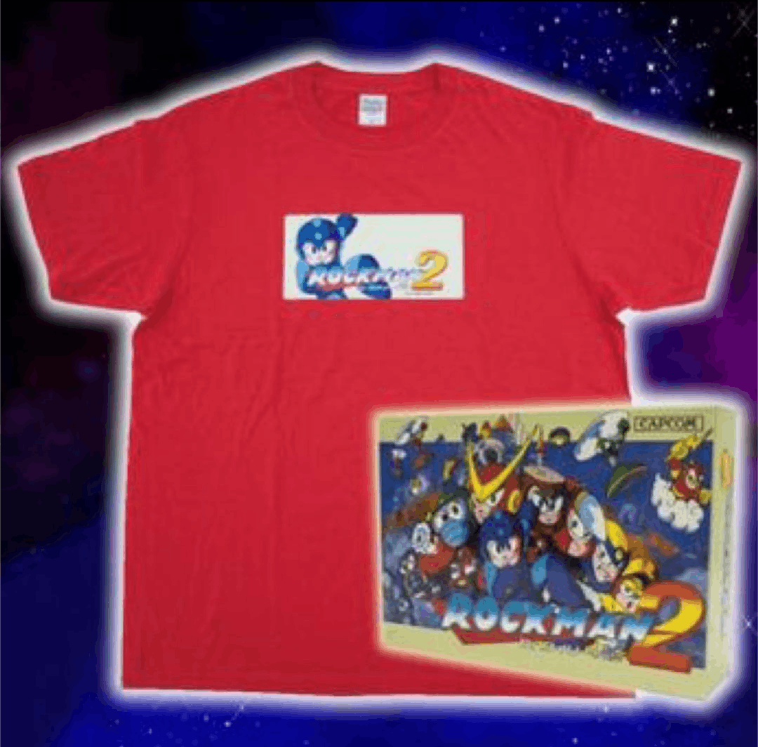 Japanese Brand Capcom Exclusive Official Rockman 2 Megaman Game Tee Size US L / EU 52-54 / 3 - 5 Thumbnail