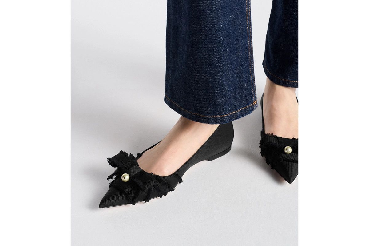 Dior o1bcso1str0226 Diorable Ballet Flat in Black Size US 7 / IT 37 - 5 Thumbnail