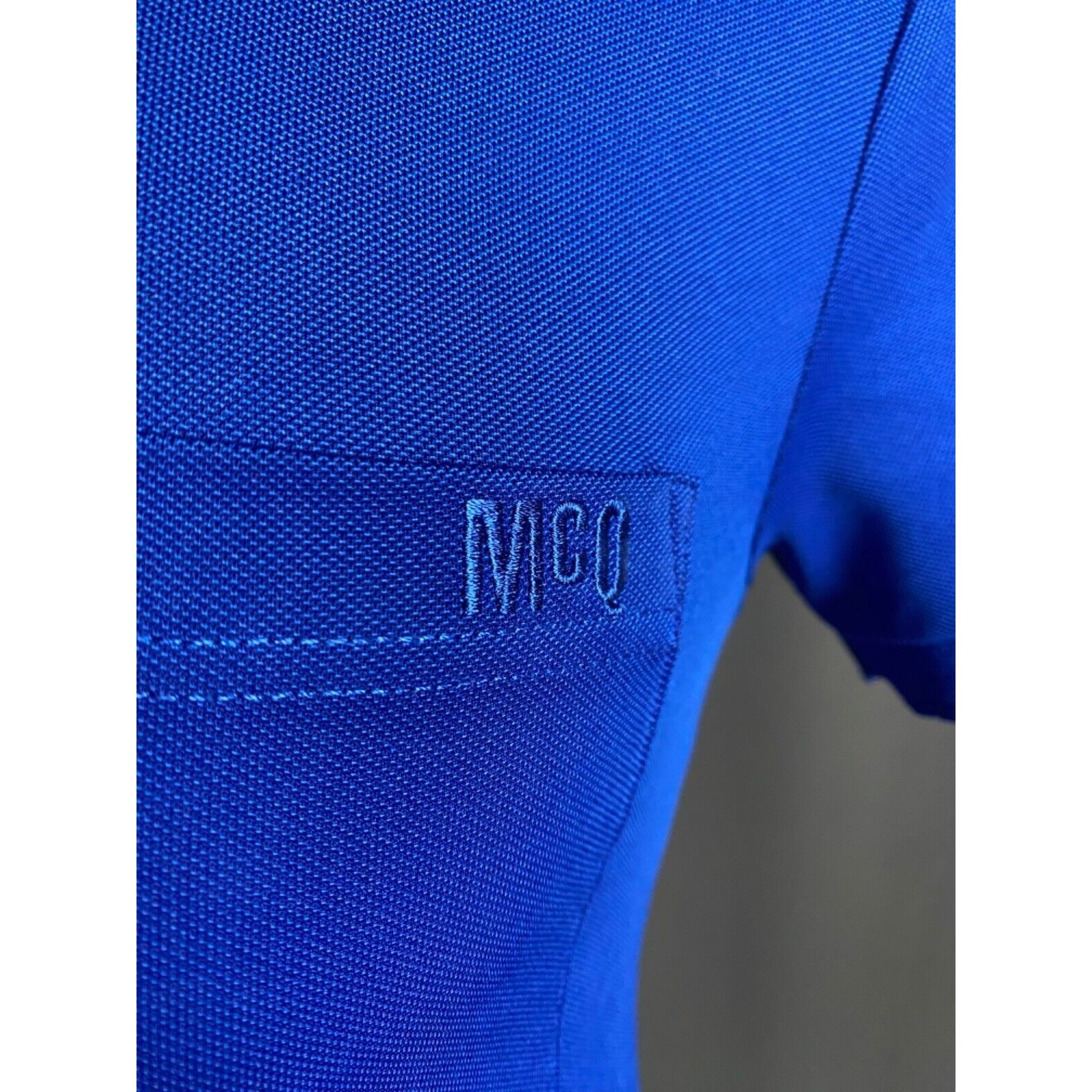 Alexander McQueen MINT! Alexander McQueen Small Logo Men's Blue Polo T-Shirt S Size US XS / EU 42 / 0 - 9 Thumbnail