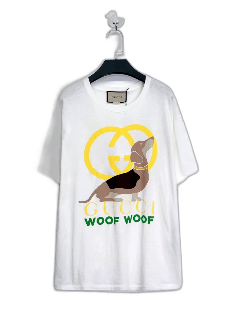 Gucci Gucci Dachshund Logo Short Sleeve T-Shirt Size US M / EU 48-50 / 2 - 1 Thumbnail