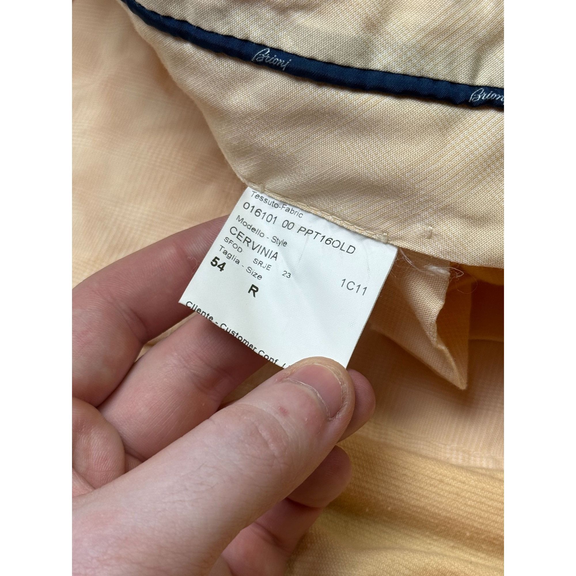 Brioni Brioni Cervinia Corduroy Yellow Formal Trousers (Y1142) Size US 38 / EU 54 - 7 Thumbnail