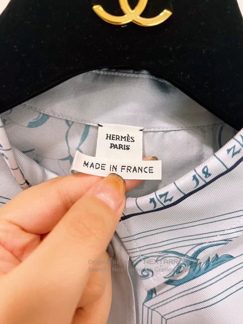 Hermes Hermes Constellation Compass Series Silk Printed Shirt Jac Size XS / US 0-2 / IT 36-38 - 7 Thumbnail