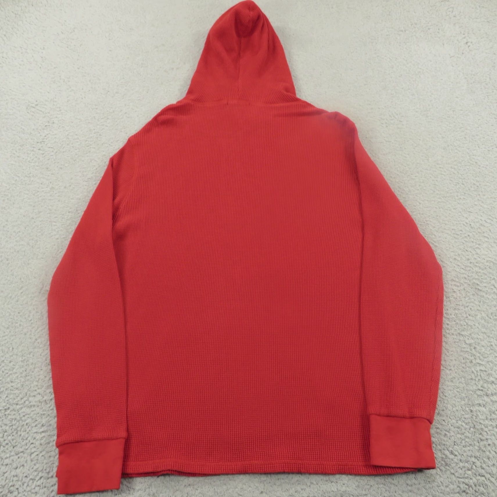 Polo Ralph Lauren Polo Ralph Lauren Hoodie Mens XL Red Waffle Thermal Pony Pullover Sweatshirt Sweater Knit Crew Neck Hooded Pockets Logo Embroidered Size US M / EU 48-50 / 2 - 7 Thumbnail
