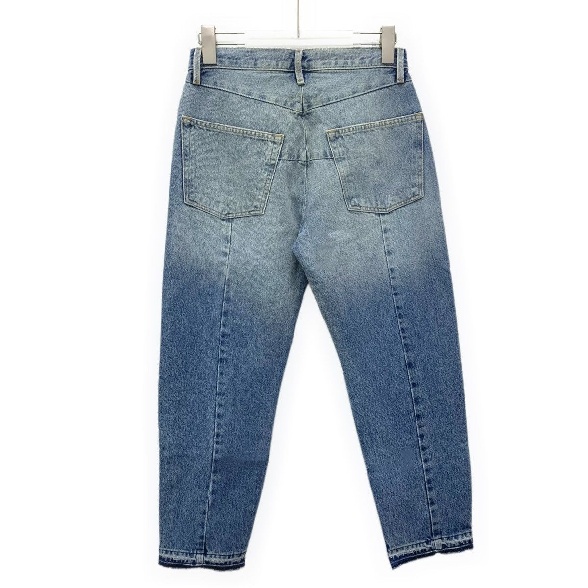 Frame FRAME Blue Washed Zipper Distressed Denim Pants K26WX Size 26" / US 2 / IT 38 - 2 Thumbnail
