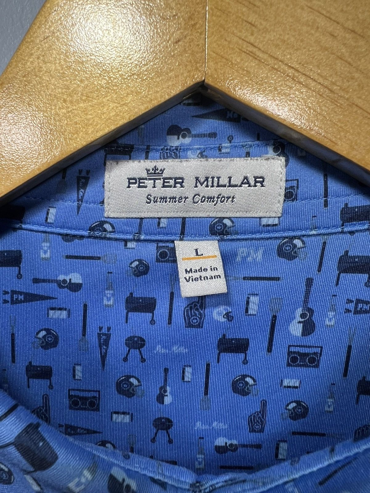 Peter Millar Peter Millar Polo Summer Comfort Golf BBQ Tailgate Print Size US L / EU 52-54 / 3 - 3 Thumbnail