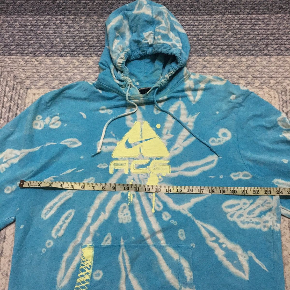 Nike ACG Distressed Y2K Nike ACG Cetre Logo Custom Tye Dye Hoodies Size US XL / EU 56 / 4 - 18 Thumbnail